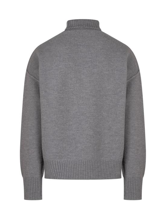 26FW 아미 ADC 터틀넥 스웨터 UKS839018 A273 GRIS CENDRE - AMI