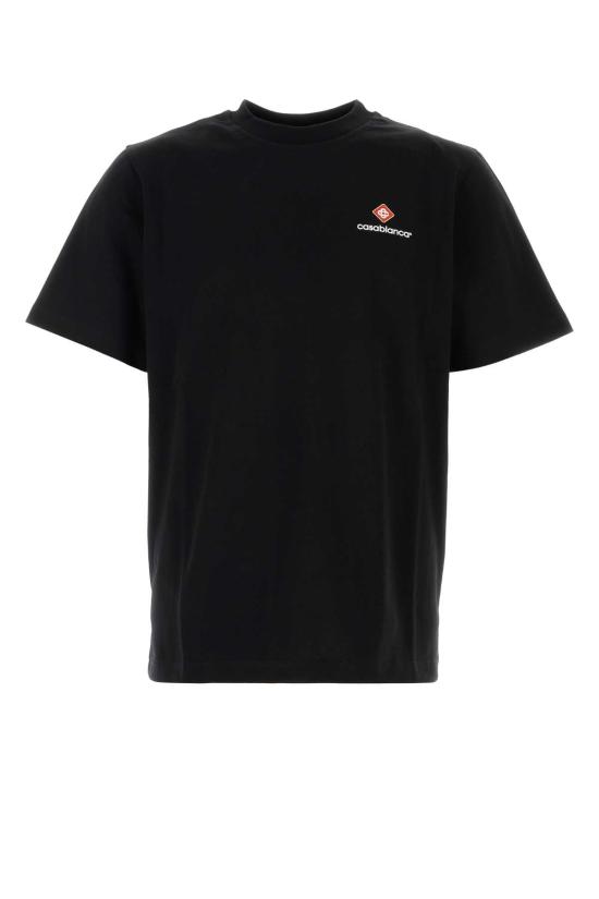 26FW 카사블랑카 탑 MAW26JTS00103 CORELOGO BLACK