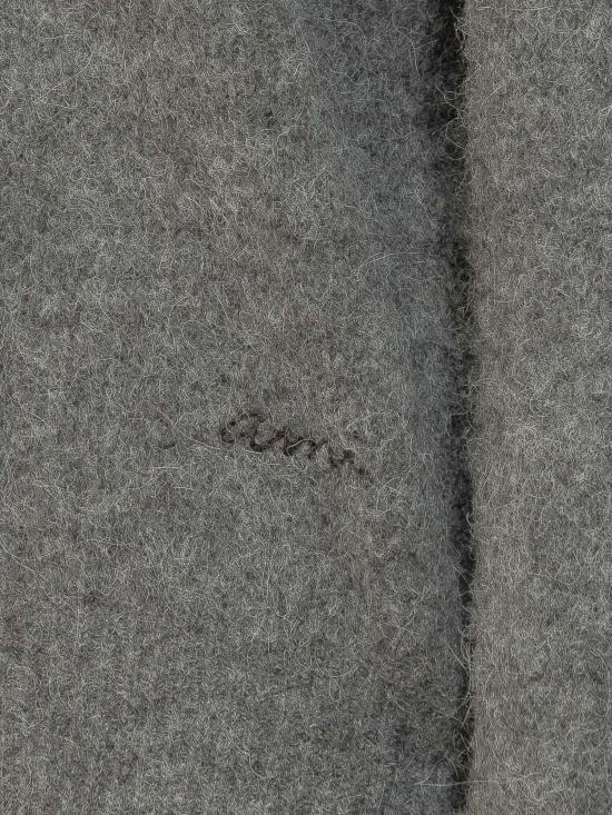 26FW 아미 알파카 아미 롱 슬리브 폴로 스웨터 HPL405KN0021 A189 GRIS CARBONE - AMI