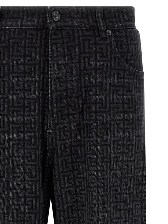 26FW 발망 데님 팬츠 BA340168BM BLACK - BALMAIN