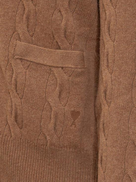 26FW 아미 가디건 UKC393KN0189 280 CAMEL - AMI