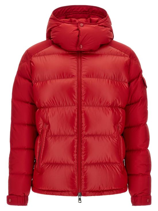 26FW 몽클레어 마야 후드 쇼트 다운 자켓 L20911A00138597YX45D Red