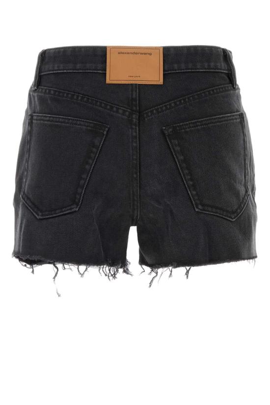 26FW 알렉산더 왕 데님 숏팬츠 4DC4264407 020A BLACK - ALEXANDER WANG