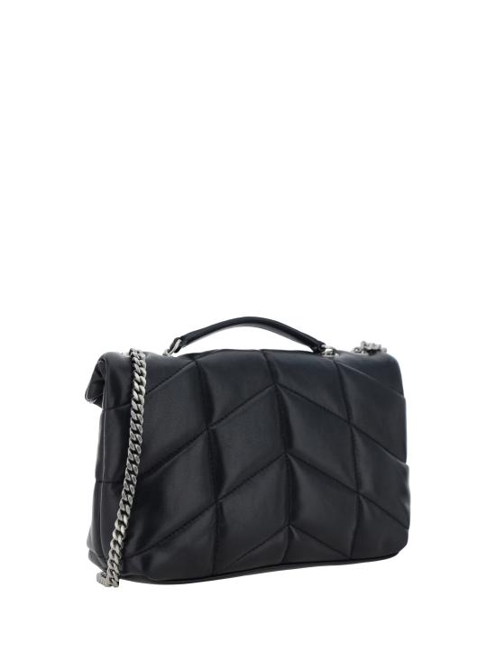 26FW 생로랑 토이 푸퍼 소프트 나파 램스킨 숄더백 7593371EL00 1000 BLACK - SAINT LAURENT