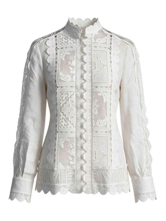 26FW 짐머만 블라우스 8731TSS261IVO White