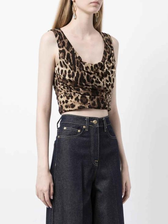  돌체앤가바나 민소매 티셔츠 F75N0TFSADDHY13M Animal Print - DOLCE & GABBANA