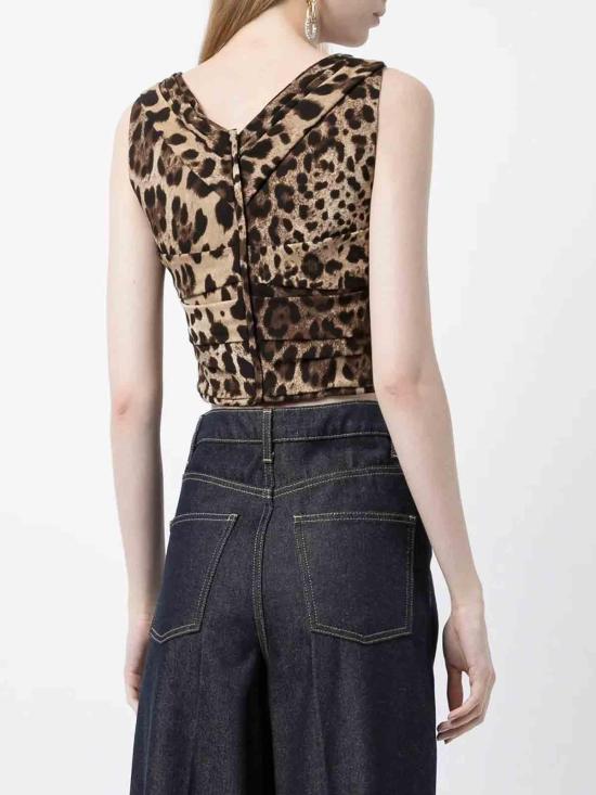  돌체앤가바나 민소매 티셔츠 F75N0TFSADDHY13M Animal Print - DOLCE & GABBANA