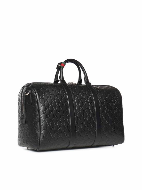  구찌 GG 엠블럼 미디움 더플백 850220AAFOM1053 Black - GUCCI