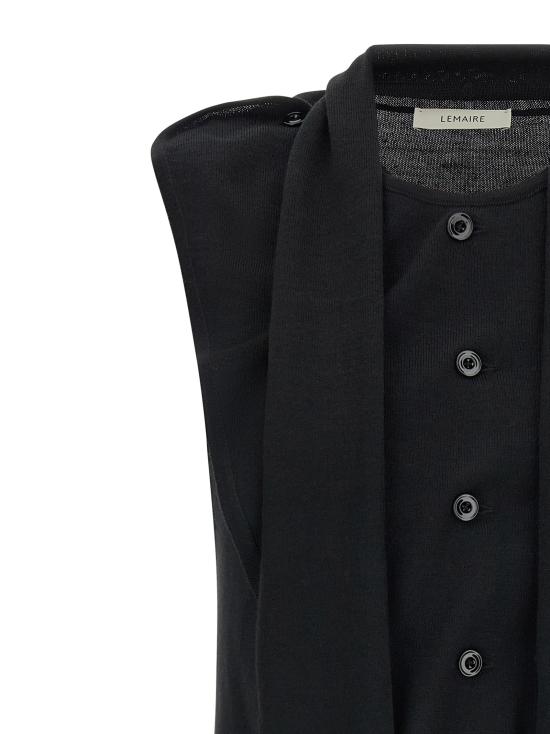 26FW 르메르 베스트 LE339682BM BLACK - LEMAIRE