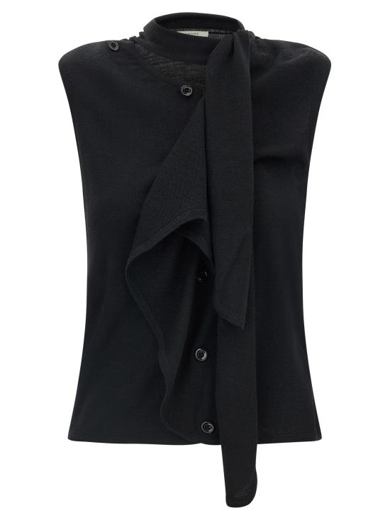 26FW 르메르 베스트 LE339682BM BLACK - LEMAIRE