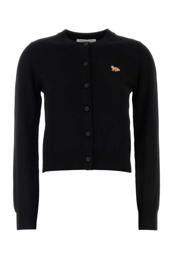 26FW 메종키츠네 베이비 폭스 메리노 레귤러 가디건 PW00502KT1181 P199 BLACK