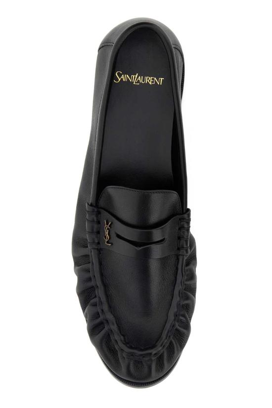 26FW 생로랑 매트 레더 서플 르 로퍼 83947125VAA 1000 BLACK - SAINT LAURENT