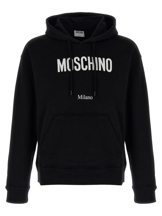 25FW 모스키노 후드 티셔츠 MO313321BM BLACK