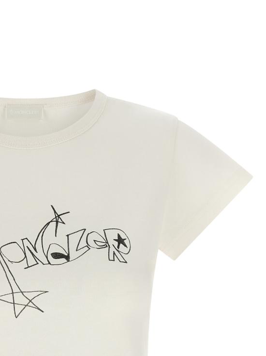 26FW 몽클레어 폴로 티셔츠 MO340506BM WHITE - MONCLER