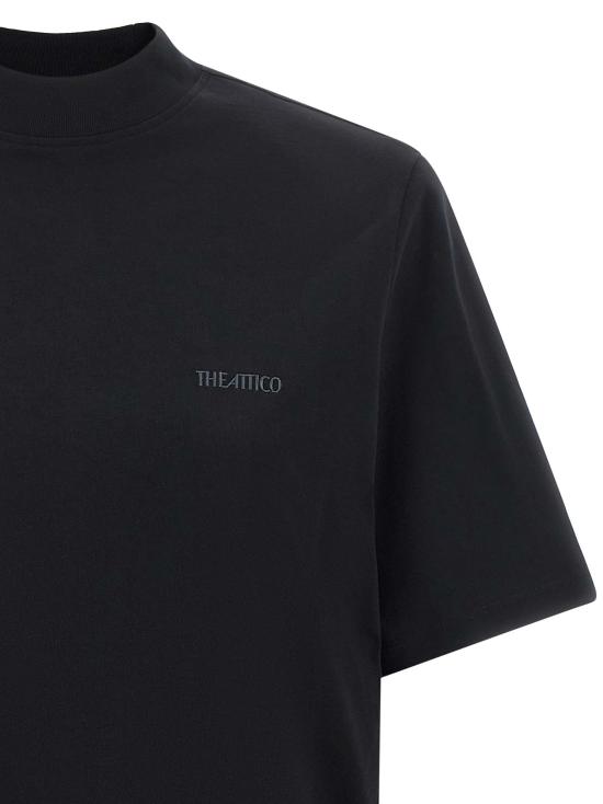 26FW 디 아티코 폴로 티셔츠 TH337672BM BLACK - THE ATTICO