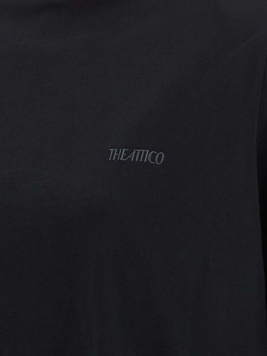 26FW 디 아티코 폴로 티셔츠 TH337672BM BLACK - THE ATTICO