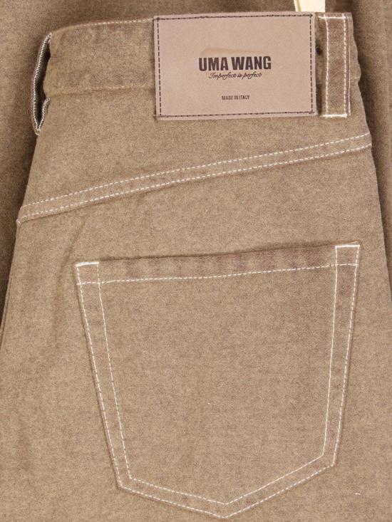 26FW 우마 왕 스트레이트 팬츠 UP3036 UW200 Beige - UMA WANG