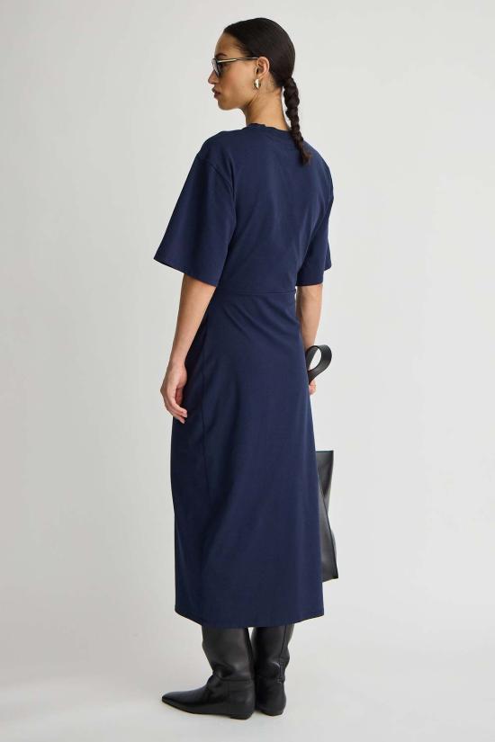  어피스 어파트 롱 원피스 Apiece Apart Luna Cinched Maxi Dress Heathered Charcoal - APIECE APART