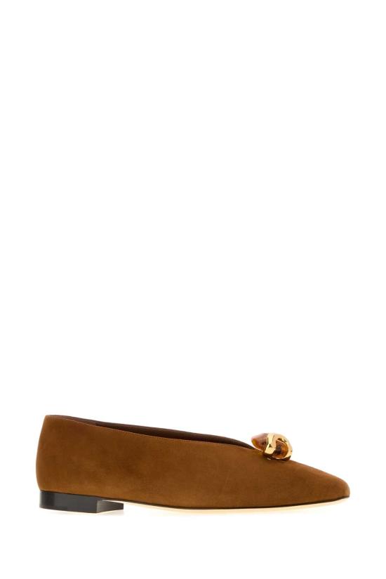 26FW 지미추 플랫 슈즈 MARGOTFLATBSB TANAMBER BROWN - JIMMY CHOO