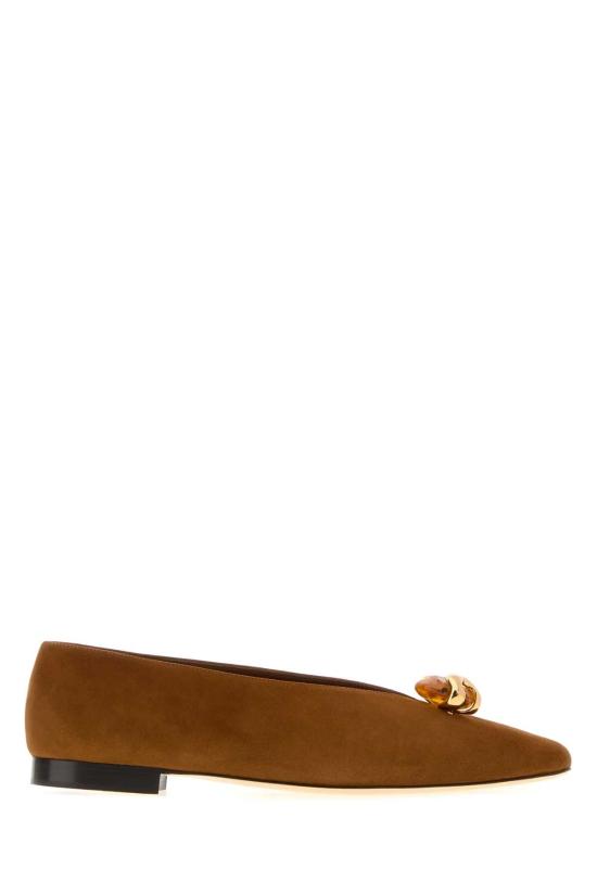 26FW 지미추 플랫 슈즈 MARGOTFLATBSB TANAMBER BROWN