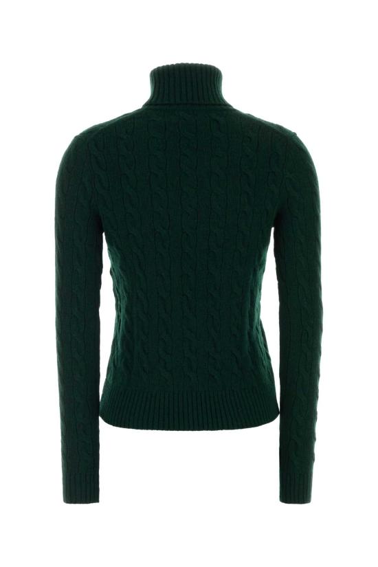 26FW 폴로 랄프로렌 울 캐시미어 케이블 니트 터틀넥 211888686 500 GREEN - POLO RALPH LAUREN
