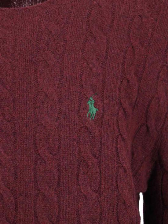 26FW 폴로 랄프로렌 케이블 니트 스웨터 710 876762 011 RED - POLO RALPH LAUREN