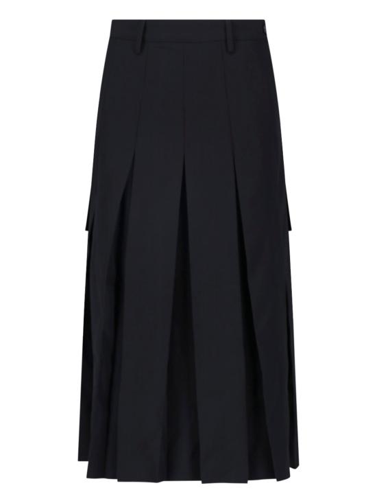 26FW MM6 메종마르지엘라 미디 스커트 S62ME0048 M35436 900 Black