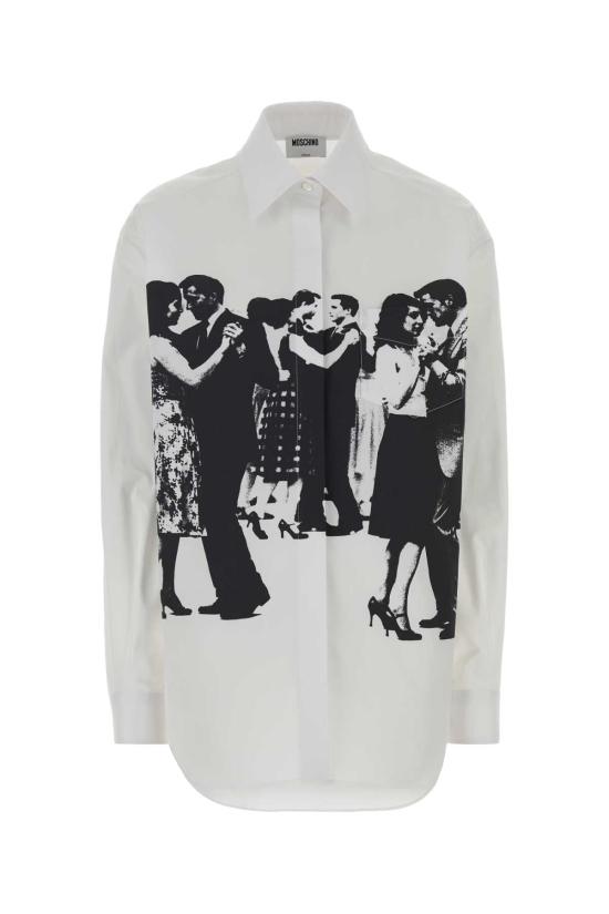 26FW 모스키노 셔츠 262D02275436 1001 WHITE