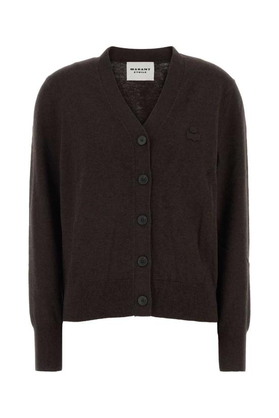 26FW 이자벨마랑에뚜왈 KARINA 카리나 V넥 가디건 CA0104FAC1L17E 50CL BROWN