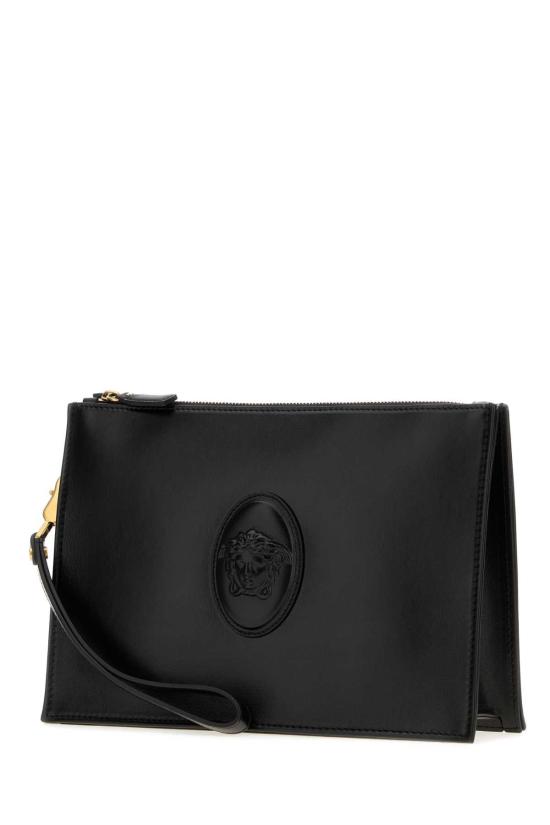 26FW 베르사체 남성지갑 10241871A17449 1B55J BLACK - VERSACE