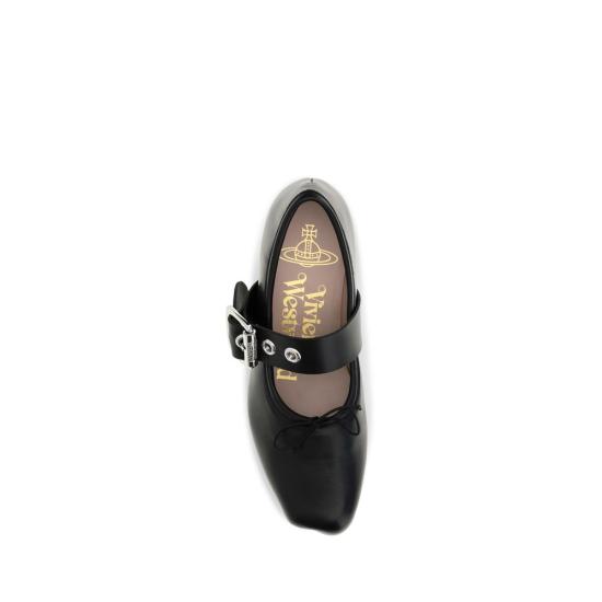 26FW 비비안웨스트우드 플랫 슈즈 VI7201000SWL00AGN401BB BLACK - VIVIENNE WESTWOOD