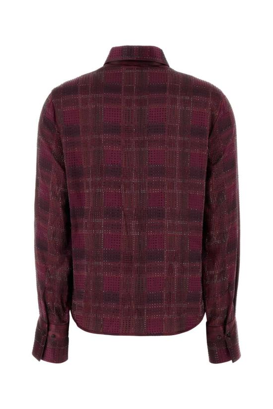 26FW 에르마노 설비노 셔츠 D492K363CTWWK S4902 BURGUNDY - ERMANNO SCERVINO