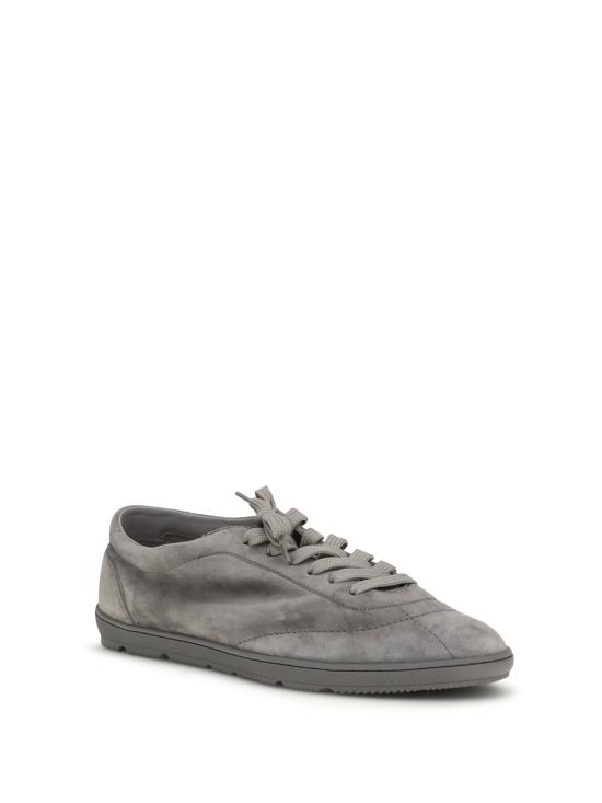 26SS 브루넬로 쿠치넬리 라이트 웨이트 스웨이드 스니커즈 MZUCAHN345 C8867 GRAY - BRUNELLO CUCINELLI