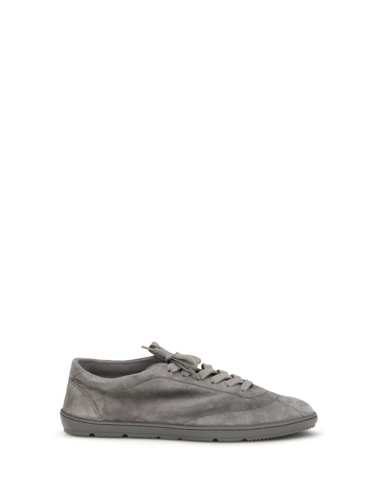26SS 브루넬로 쿠치넬리 라이트 웨이트 스웨이드 스니커즈 MZUCAHN345 C8867 GRAY