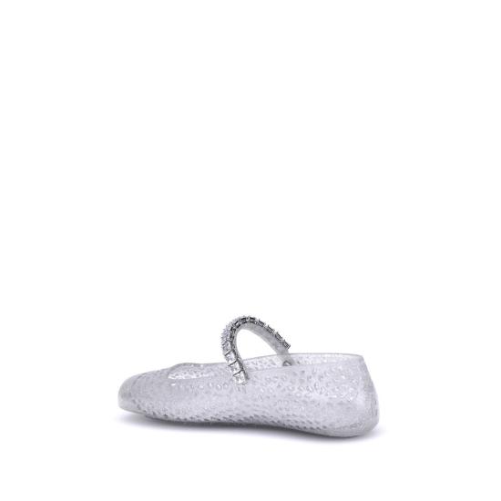 26FW 지미추 플랫 슈즈 JIJ000176685CLEARSILVEBB - JIMMY CHOO