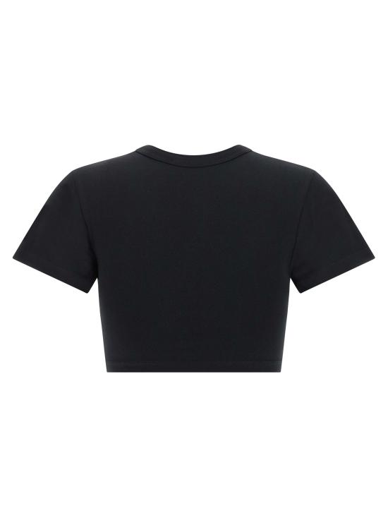 26FW 디 아티코 폴로 티셔츠 TH337675BM BLACK - THE ATTICO