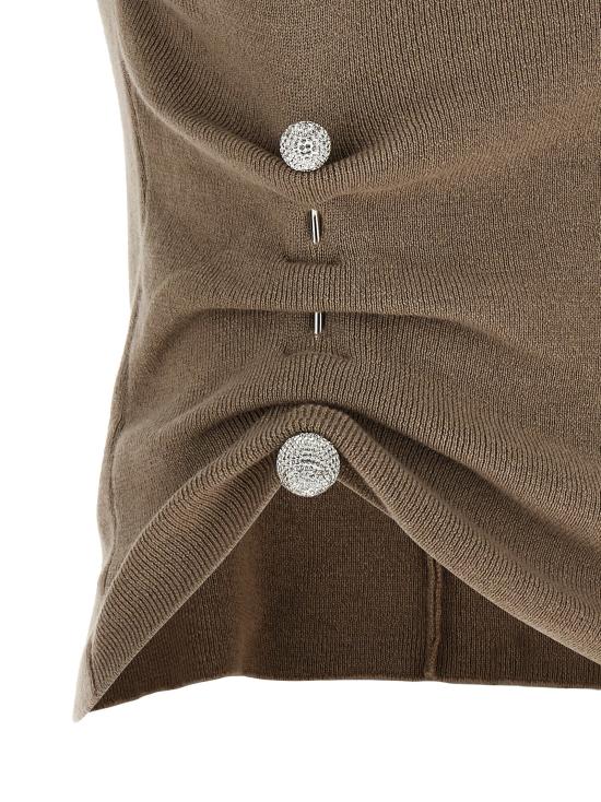 26FW 쥬세페 디 모라비토 민소매 티셔츠 GI340356BM BEIGE - GIUSEPPE DI MORABITO