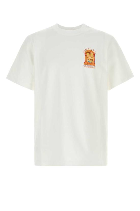26FW 카사블랑카 탑 MAW26JTS00112 HERMONSMIRAG WHITE