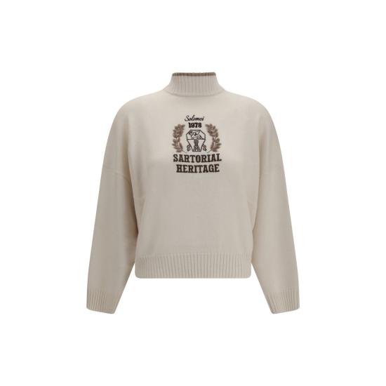 26FW 브루넬로 쿠치넬리 스웨터 BRM12722204CDW71BB WHITE