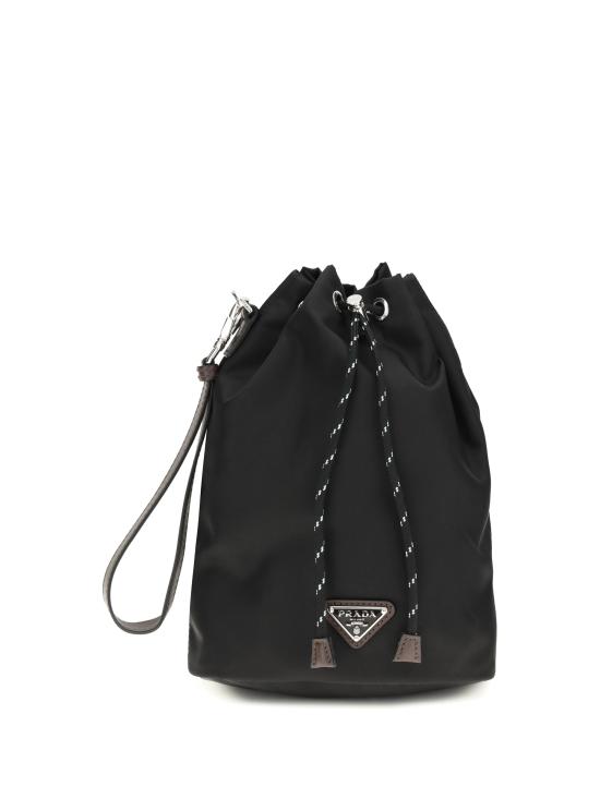 26FW 프라다 스피드락 리나일론 앤 레더 파우치 2NE0672HE1 F0002 BLACK