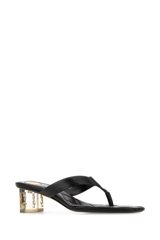 26FW 생로랑 힐/펌프스 A001J5AADF0 1000 BLACK - SAINT LAURENT