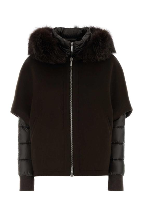 26FW 무레르 페가소 CWR 후디드 쇼트 자켓 PEGASOCWR CIOCCOLATO BLACK
