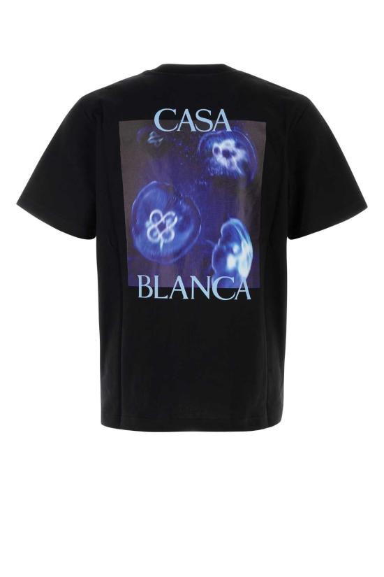 26FW 카사블랑카 탑 MAW26JTS00111 MEDUSESPORTI BLACK - CASABLANCA