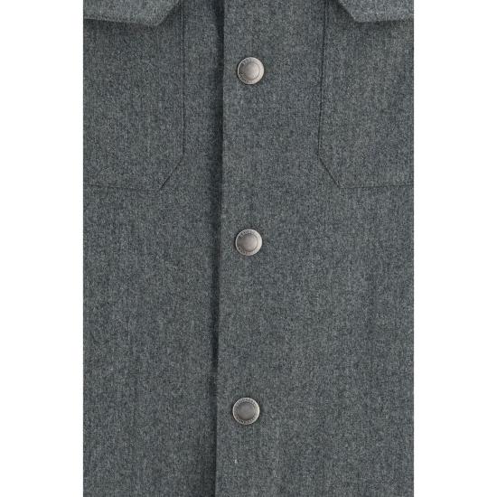 26FW 브루넬로 쿠치넬리 셔츠 BRMY6660721C018BB GRAY - BRUNELLO CUCINELLI