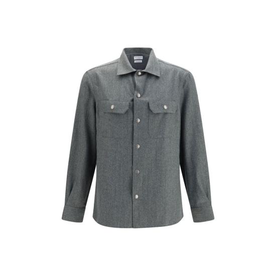 26FW 브루넬로 쿠치넬리 셔츠 BRMY6660721C018BB GRAY
