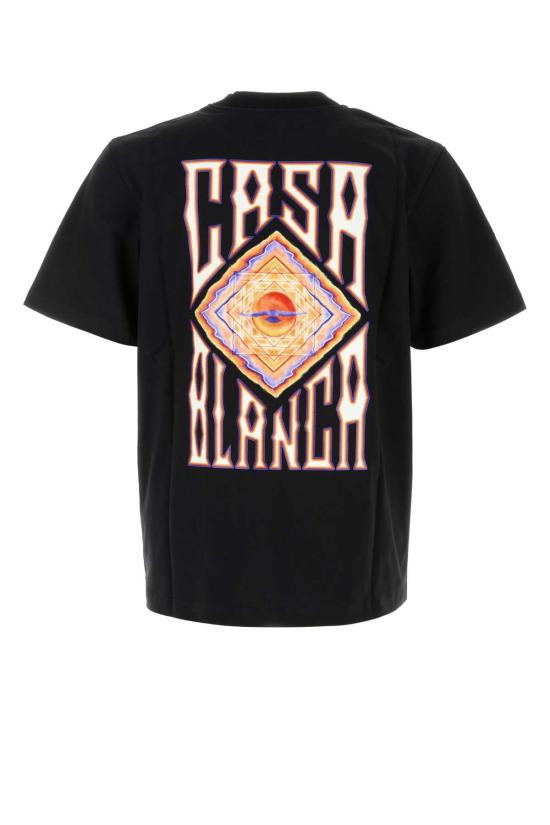 26FW 카사블랑카 탑 MAW26JTS00115 HERMONSMIRAG BLACK - CASABLANCA