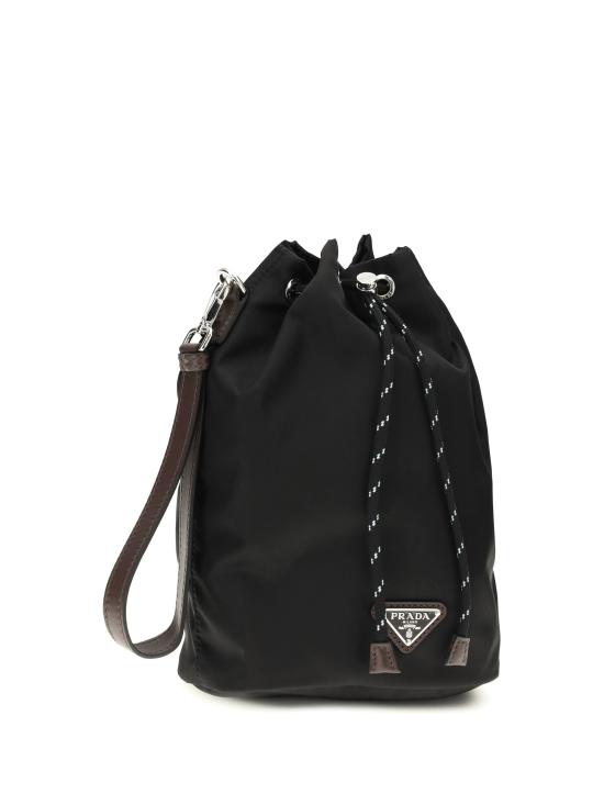 26FW 프라다 스피드락 리나일론 앤 레더 파우치 2NE0672HE1 F0002 BLACK - PRADA