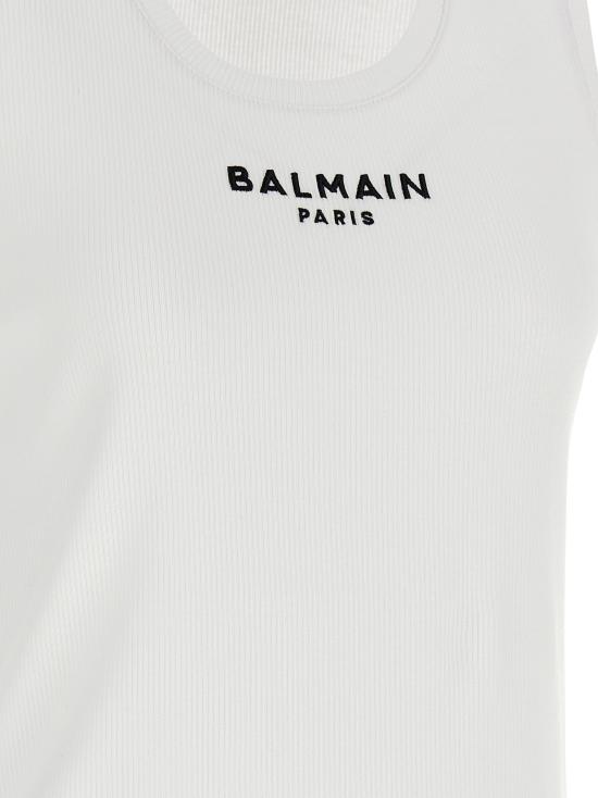 26FW 발망 민소매 티셔츠 BA340312BM WHITE - BALMAIN