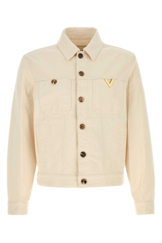 26SS 발렌티노 가라바니 V로고 데님 자켓 8V3DC14FB9W A03 BEIGE
