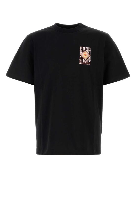 26FW 카사블랑카 탑 MAW26JTS00115 HERMONSMIRAG BLACK